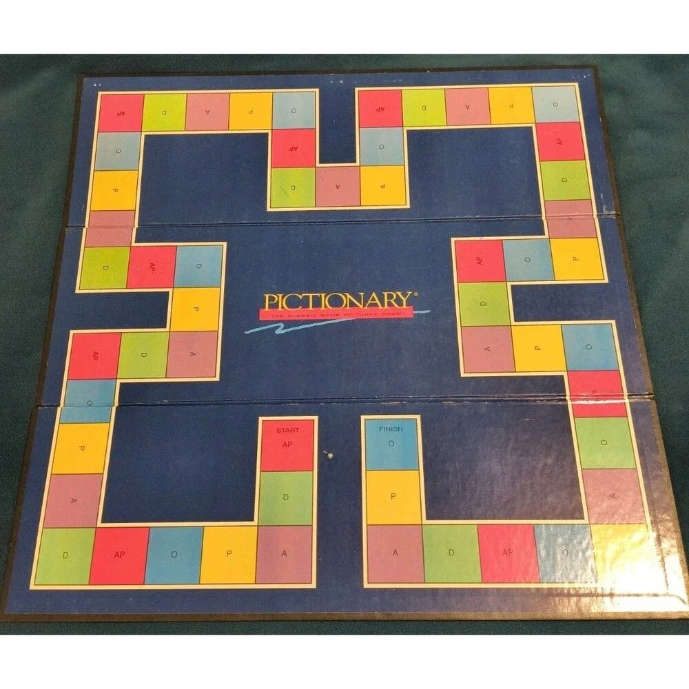 1993 90s Edition Pictionary Classic Board Game Of Quick Draw - Complete